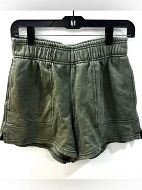 Aerie Olive Green Cotton Casual Summer Shorts Womens Size S